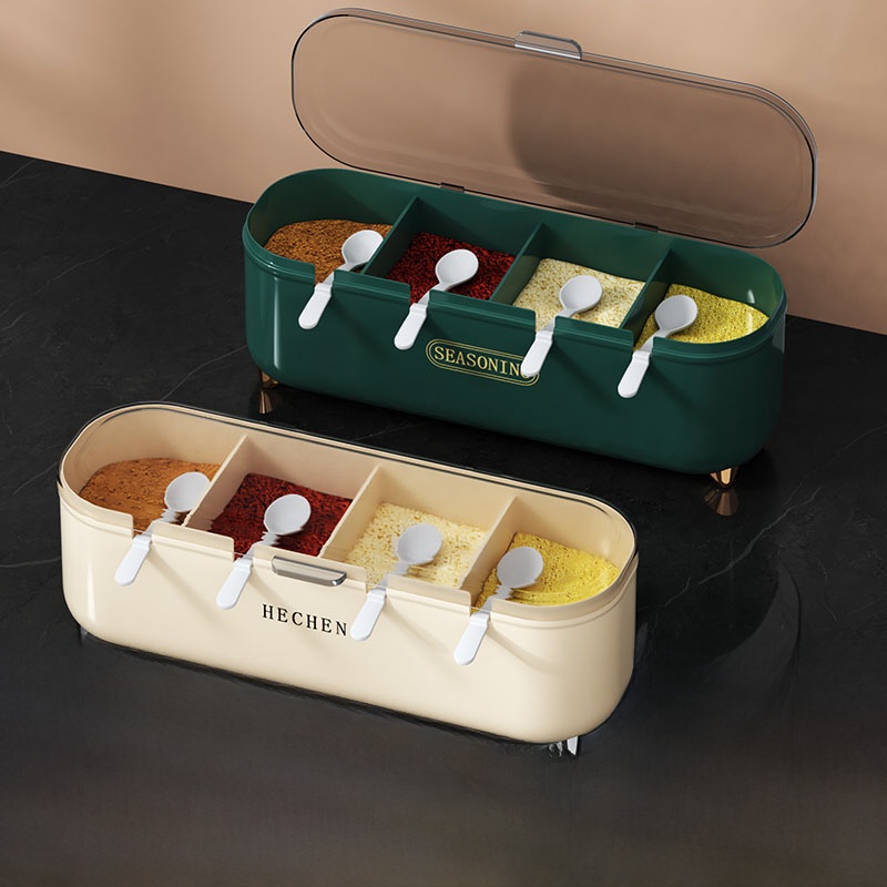 Home Cooking Usa - Kitchen Seasoning Box Set Multi-grid Integrated