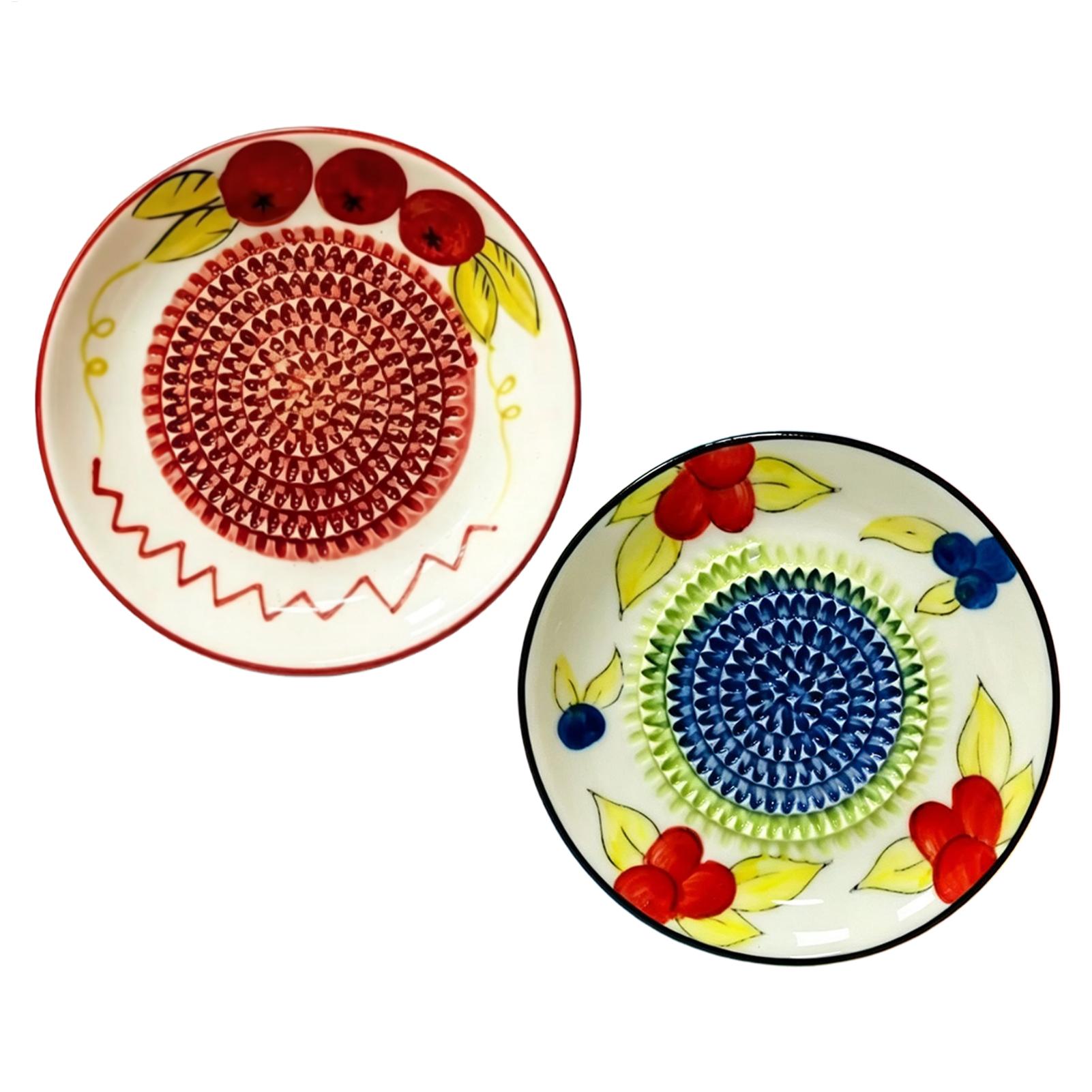 Home Cooking Restaurant - Ceramic Garlic Grater Plate Handmade Grinding
