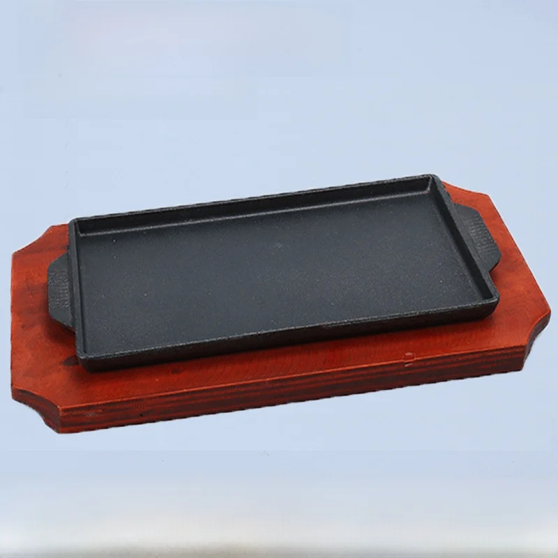 Rectangular Cast Iron Skillet  - Home Cooking Steak ulasan dan harga
