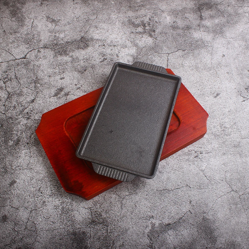 Rectangular Cast Iron Skillet  - Home Cooking Steak ulasan dan harga