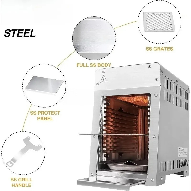 Portable Stainless Steel Gas G - Home Cooking Steak ulasan dan harga
