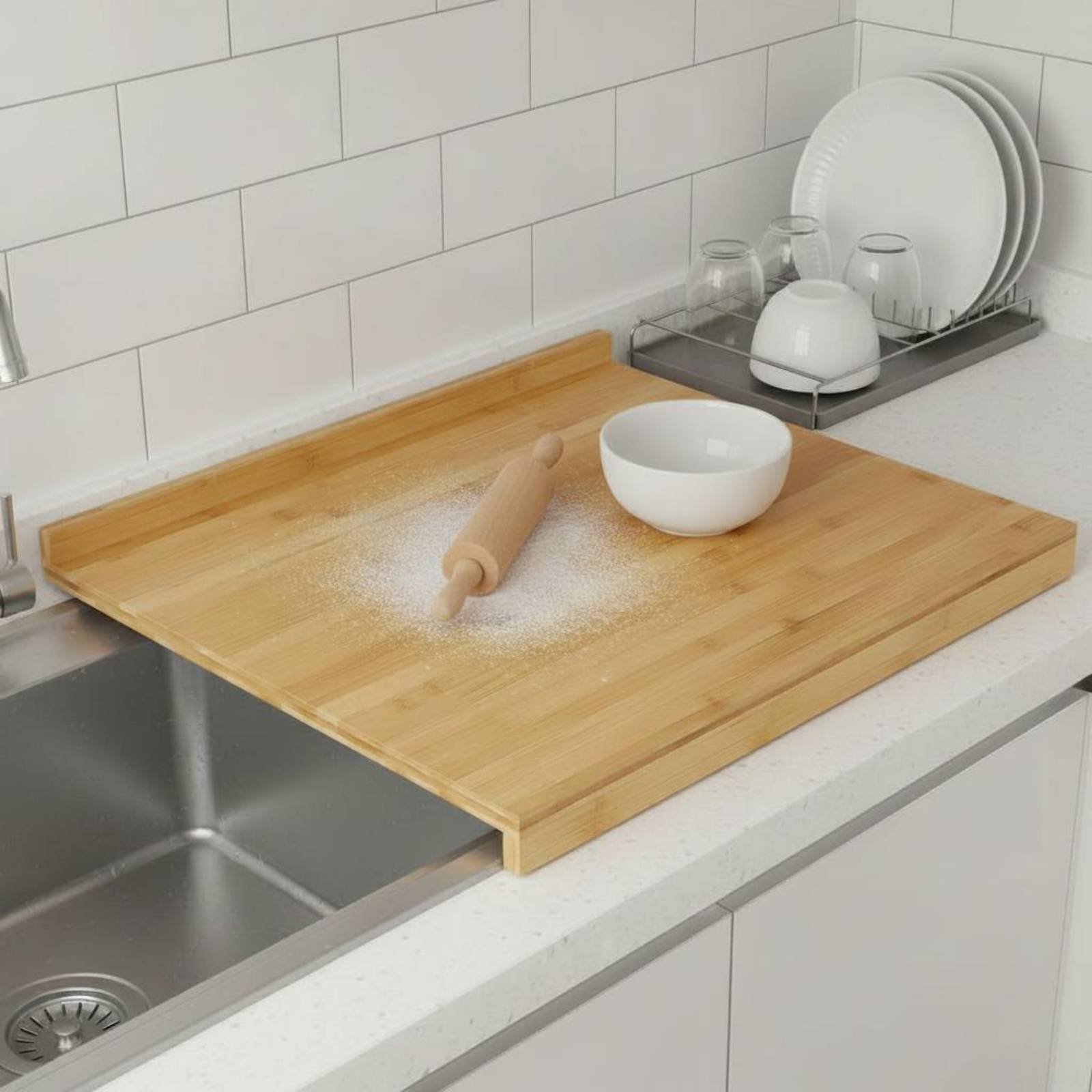 Over the Sink Cutting Board Mu - Home Cooking Usa ulasan dan harga