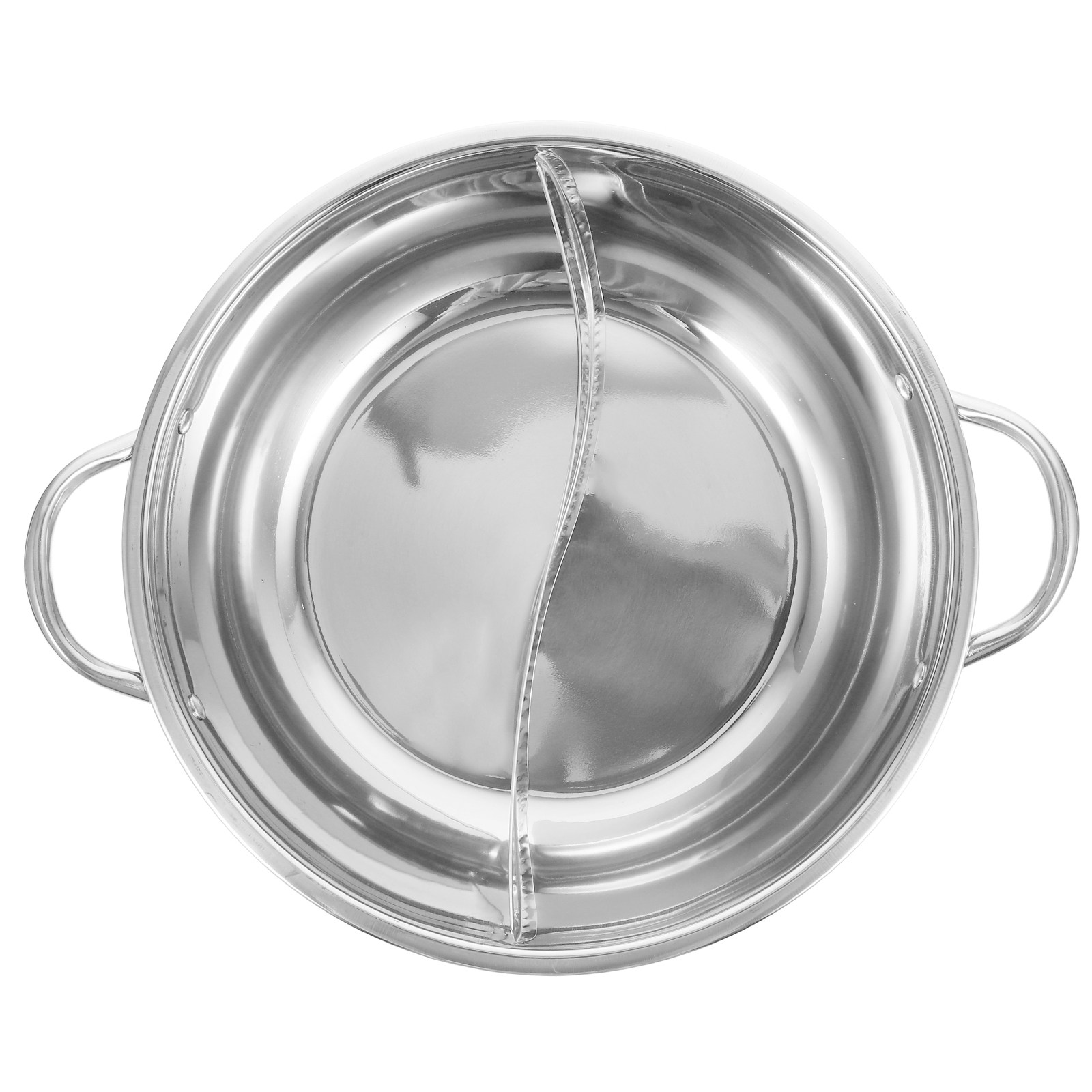 Divided Hot Pot Stainless Stee - Home Cooking Restaurant ulasan dan harga