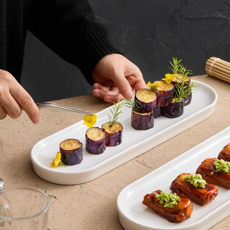 Irregular Shape Ceramic Steak  - Home Cooking Steak ulasan dan harga