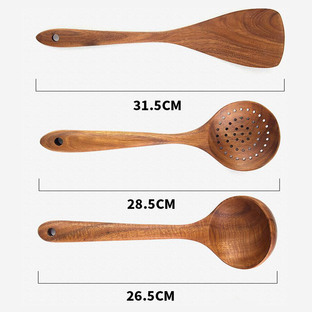 Large Teak Wooden Ladle Natura - Home Cooking Restaurant ulasan dan harga