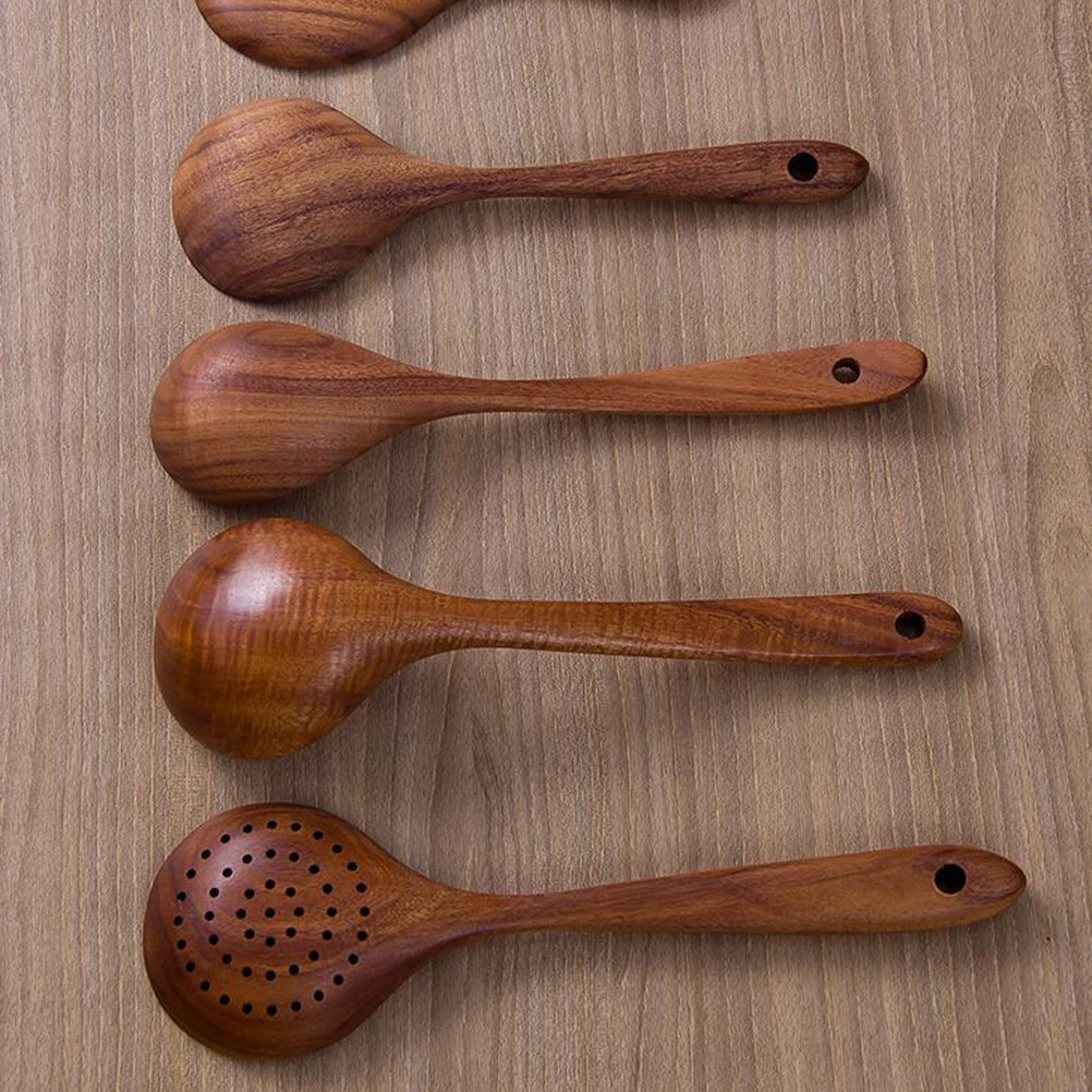 Large Teak Wooden Ladle Natura - Home Cooking Restaurant ulasan dan harga
